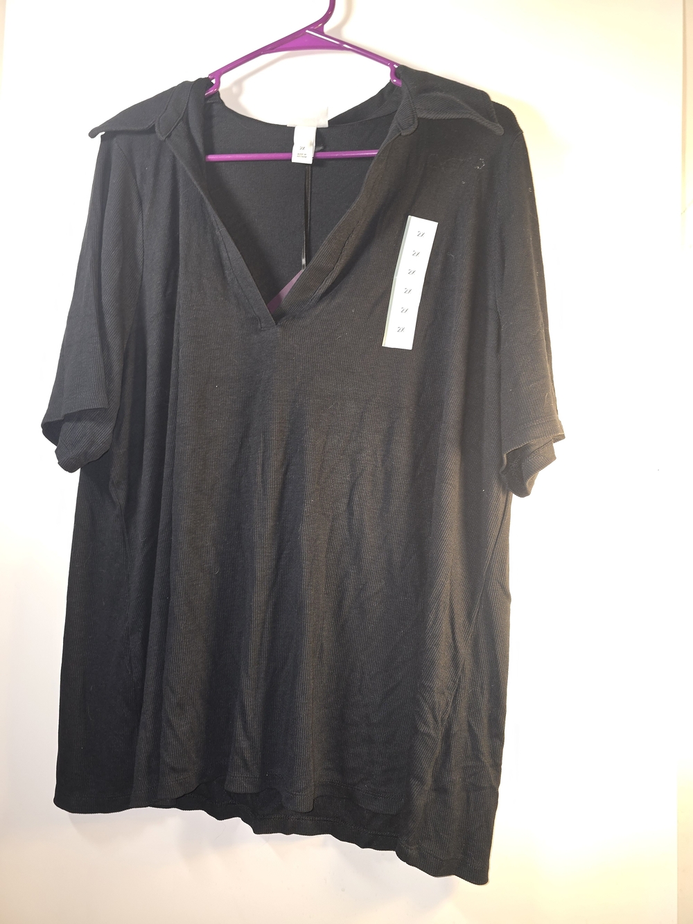 Collard black shirt